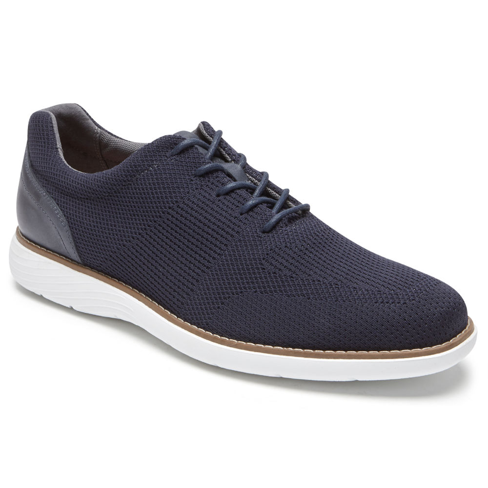 Rockport Singapore Mens Sneakers - Garett Mesh Blue - NJ0261498